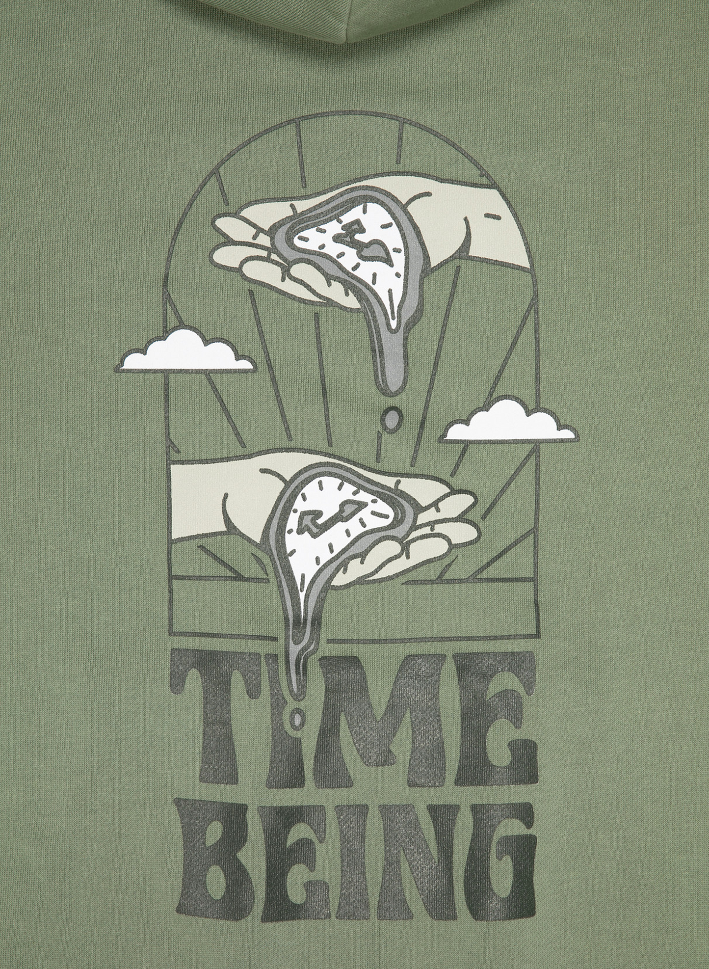 WHAT'S THE RUSH? HOODIE (SAGE GREEN)