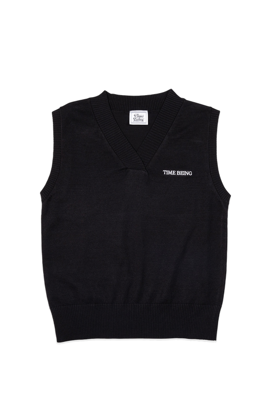 TIME BEING SWEATER VEST (BLACK)