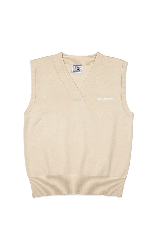 TIME BEING SWEATER VEST (BEIGE)